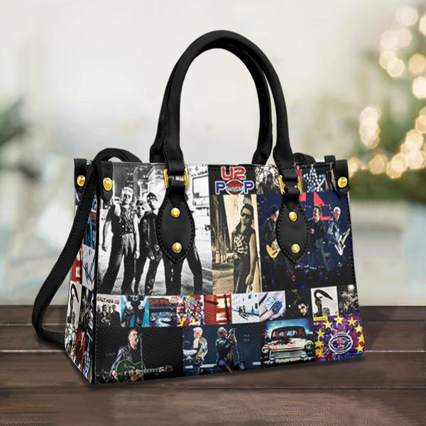 U2 Leather Bag,U2 Women Bags And Purses Rock Band Women Handbag-image