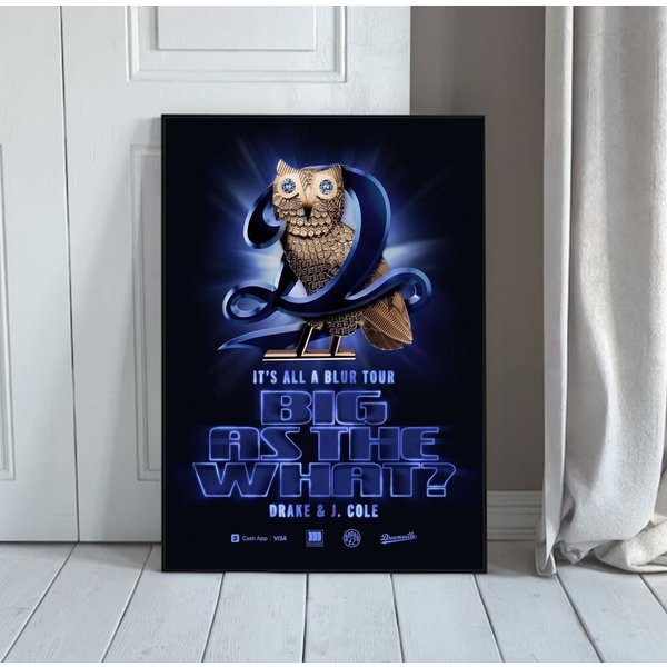 Drake & J. Cole - It's All Blur Tour Big As The What 2024 Poster-image