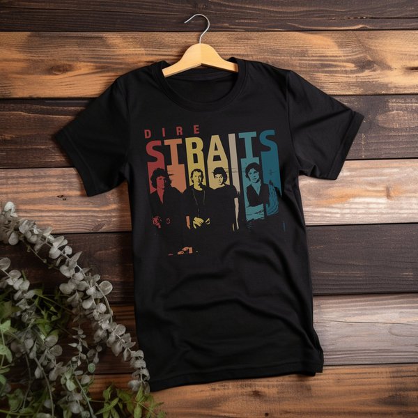 Dire Straits Band Vintage T-Shirt, Dire Straits Shirt-image