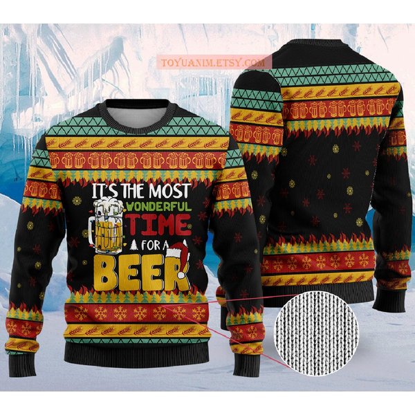It's The Most Wonderful Time For A Beer Ugly Sweater-image