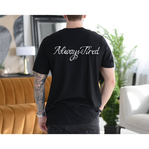 Always Tired Post Malone Face Tattoo Fan Unisex-image
