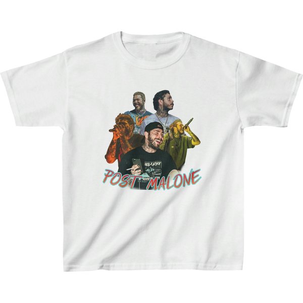 Kids Post Malone Vintage Style Bootleg Graphic Tee-image