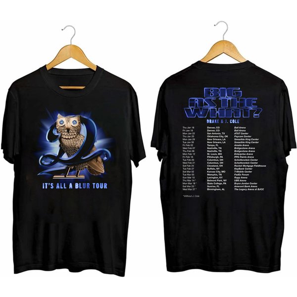 Drake J Cole Big As The What Tour 2024 T-Shirt-image