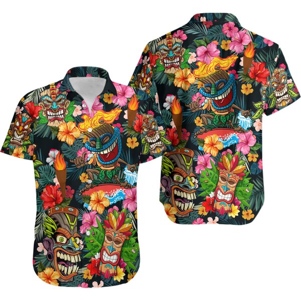 Aloha Tiki Tiki Awesome Hawaii Shirt-image
