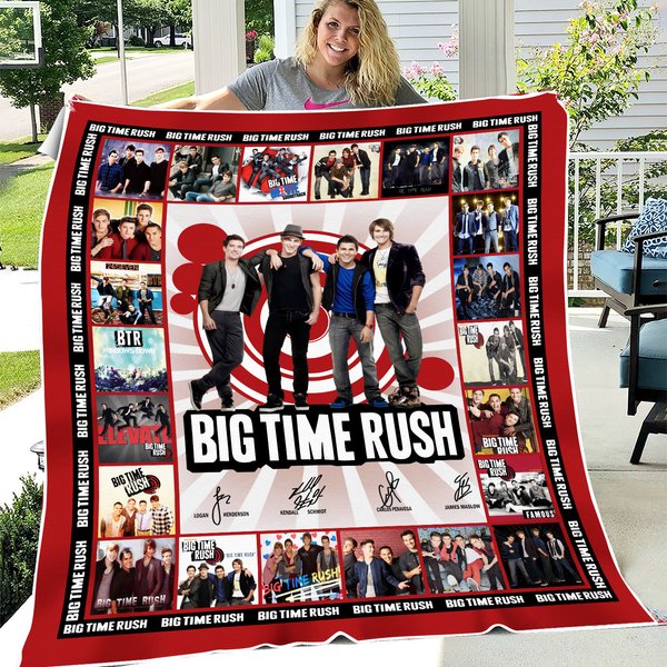 Big Time Rush Pop Band Premium Fleece Blanket-image
