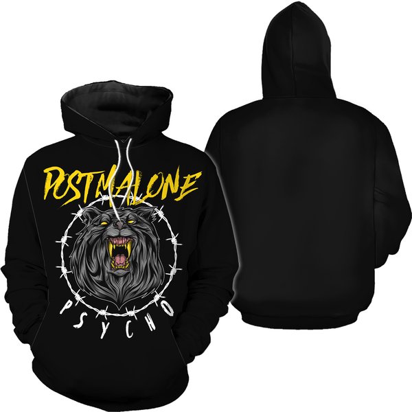 Post Malone 3D All Over Print Pullover Hoodie-image