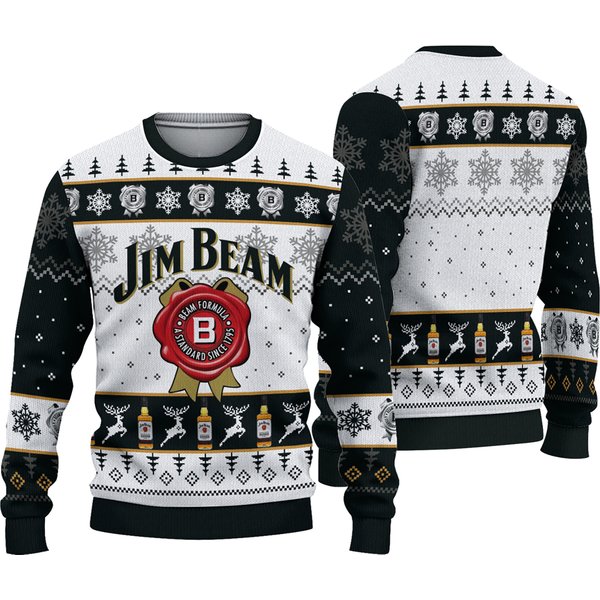 Jim Beam Lover Jim Beam Christmas Ugly Sweater Knitted Christmas-image