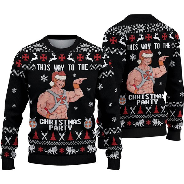 He-Man This Way To The Christmas Party Ugly Sweater-image