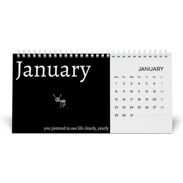 Syo | Drake All For The Dogs Desk Calendar (2024 Grid)-image