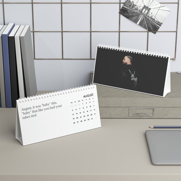 Drake Calendar Desk Calendar (2024 Grid) | Album Merch-image