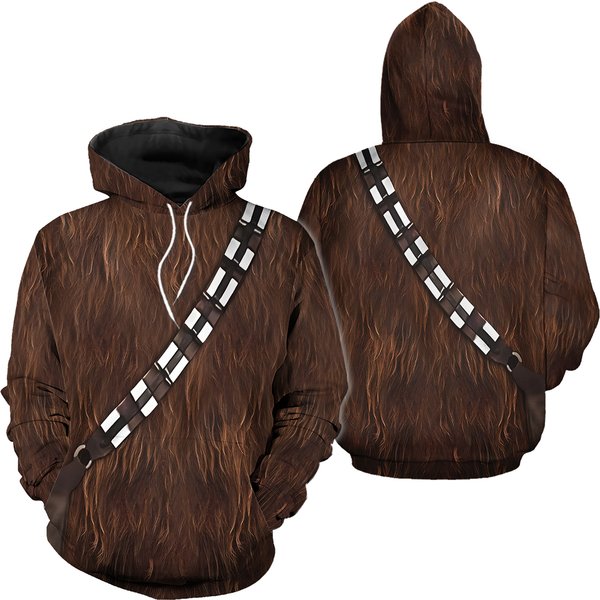 Wookiee Warrior Matching 3D Hoodie-image