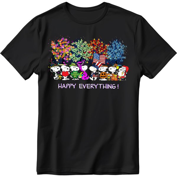 Vintage Halloween Snoopy Happy Everything Tee Snoopy Lover Shirt-image