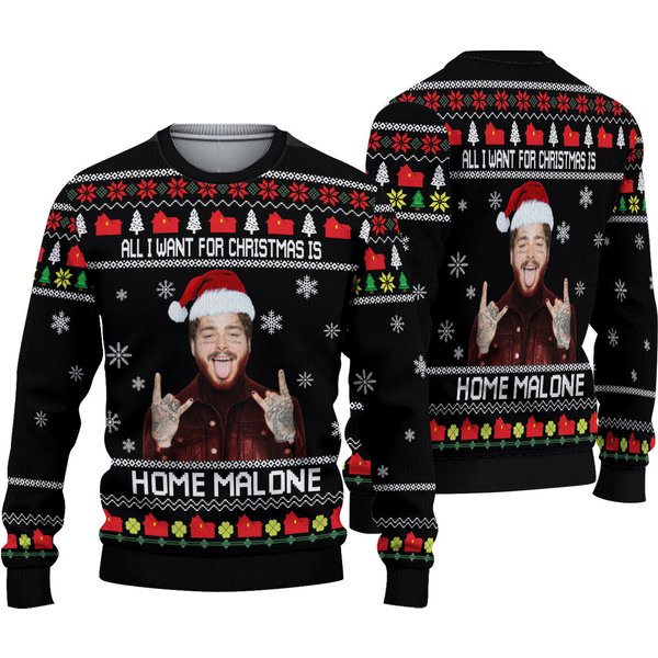 Post Malone Ugly Christmas Sweater-image