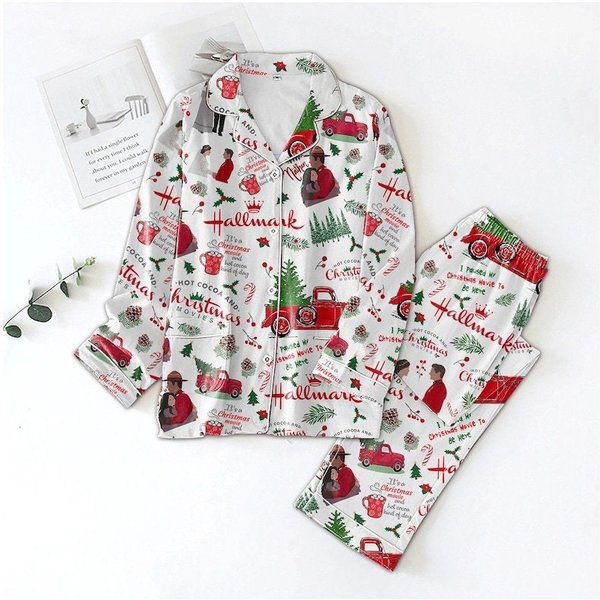 Hallmark Christmas Movies Pajamas Set, Christmas Family Matching Pajamas-image