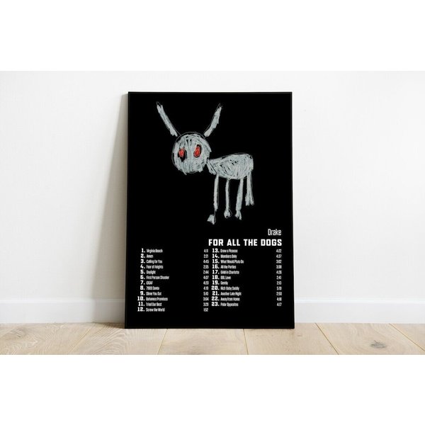 Drake Poster Album Poster, For All The Dogs Album Poster-image