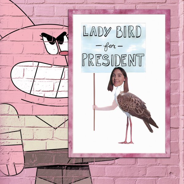 Lady Bird For President Premium Matte Vertical Poster-image