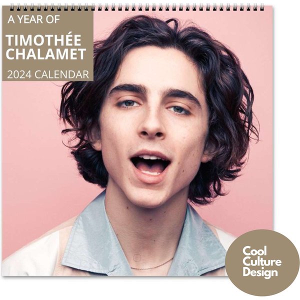 Timothe Chalamet Calendar - 2024 Calendar, Wall Calendar 2024, Planner 2024