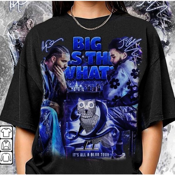 Drake J Cole Big As The What Tour 90S Shirt, Drake Jcole Vintage Shirt-image