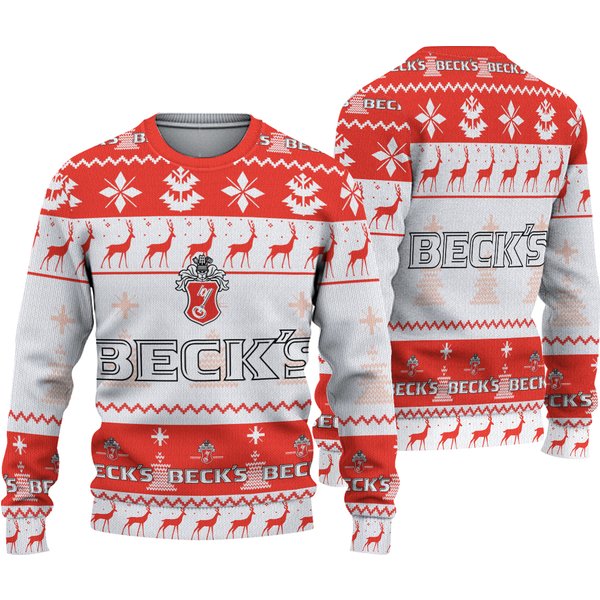 Beck's Beer Ugly Christmas Sweater