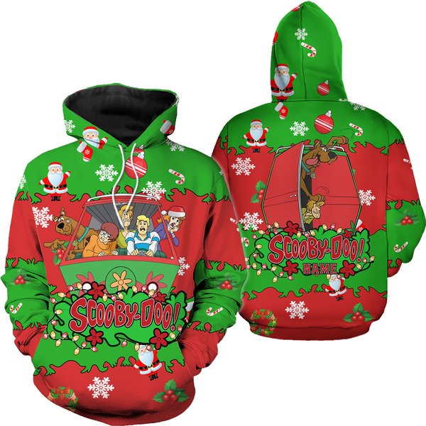 Christmas Scooby Doo Hoodies, Custom Scooby Doo 3d Hoodies