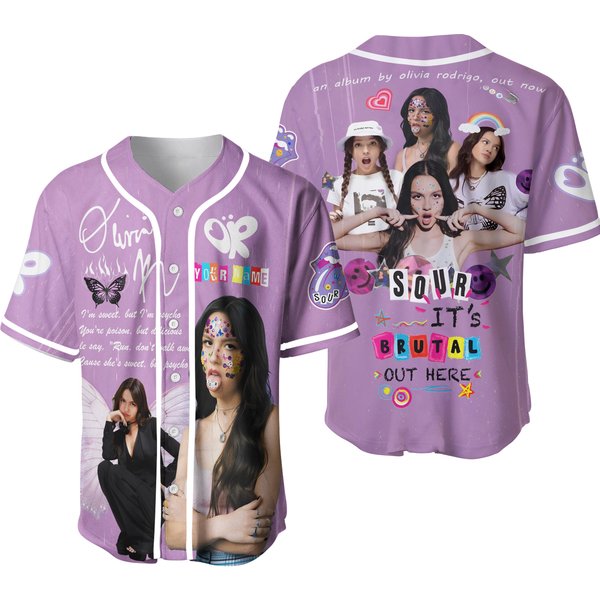 Guts Album Olivia Tour Baseball Jersey-image