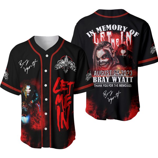 Windham Rotunda Aka Bray Wyatt Memorial Baseball Jersey-image