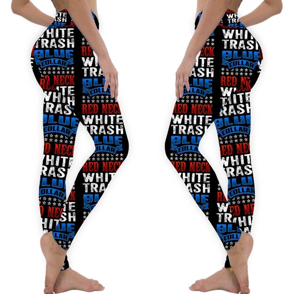 Redneck White Trash Blue Collar Essential Leggings-image