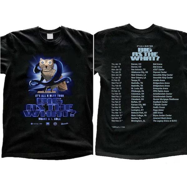 Drake And J. Cole Big As A What Tour 2024 T-Shirt-image