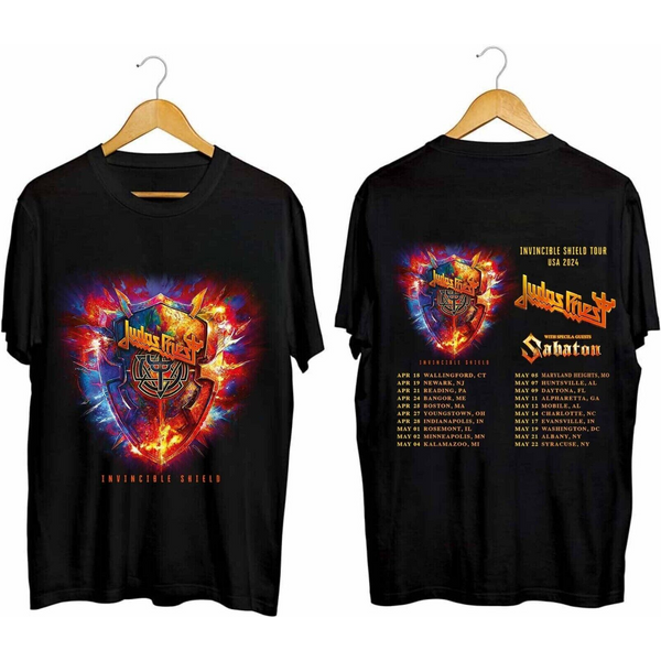 Judas Priest Invincible Shield Music Tour 2024 T-Shirt-image