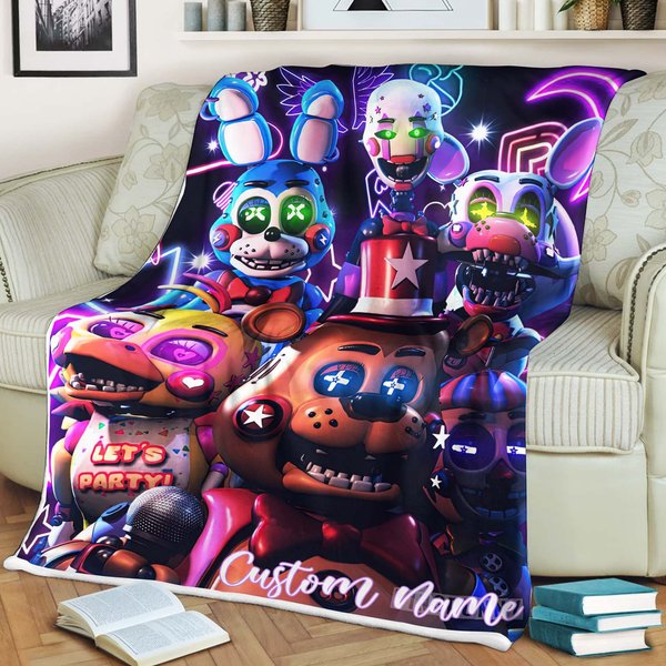 Christmas Five Nights Freddy Fnaf Blanket-image