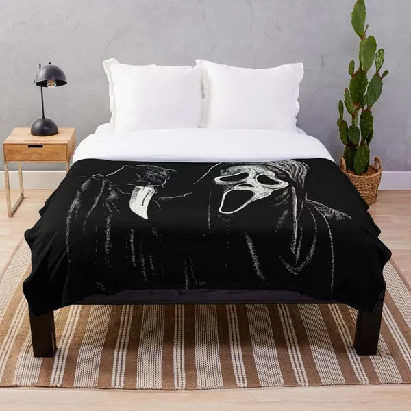 Ghostface Throw Blanket-image
