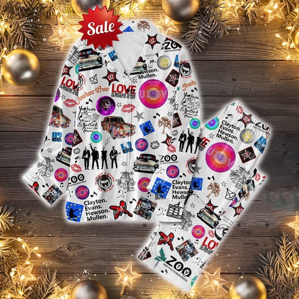 U2 Band Pajamas Set, U2 Ultraviolet Sphere 2023 Pajamas-image