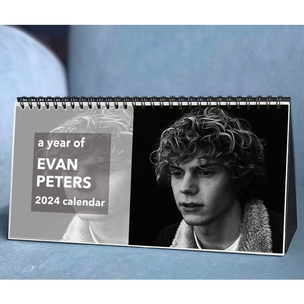2024 Evan Peters Calendar, 2024 Desk Calendar, Celebrity Calendar-image