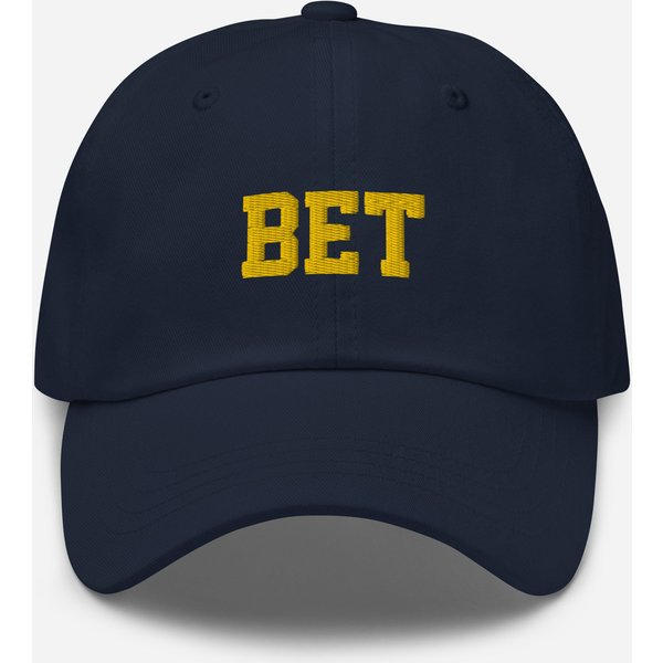 Michigan Football Bet Embroidered Hat, U Of M Dad Baseball Caps-image