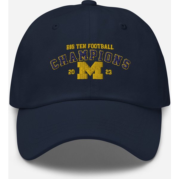 University Of Michigan 2023 Big Ten Champions Hat, Michigan Baseball Caps-image