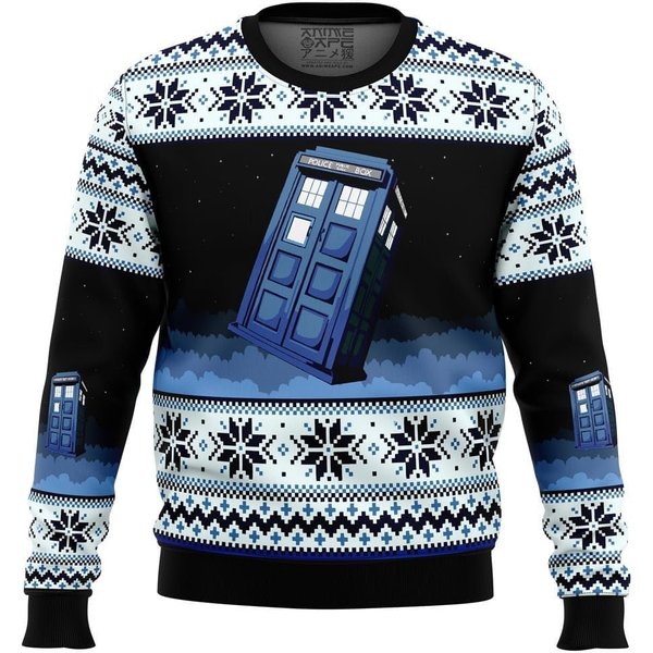 Doctor Who Tardis Ugly Christmas Sweater, Christmas Gift-image