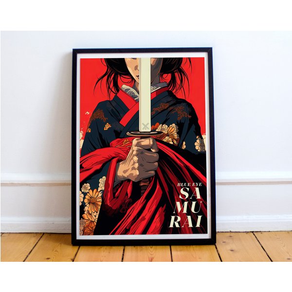 Blue Eye Samurai Anime Movie Poster, Anime Film Wall Art, Movie Poster-image