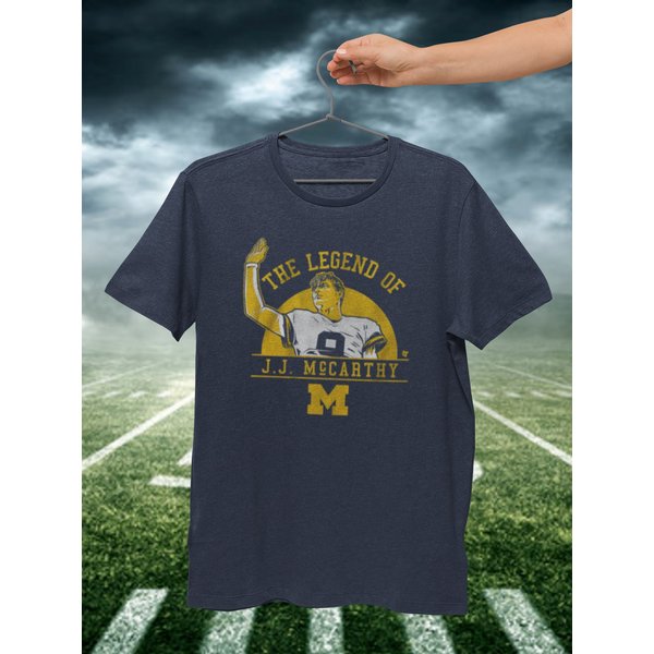 Jj Mccarthy Graphic Tee Shirt, Michigan College Football Fan Graphic Tee-image