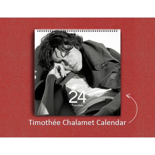 Timothe Chalamet Calendar 2024 | Timothe Chalamet 2024 Wall Calendar-image