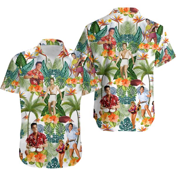 Christmas Gift Elvis Presley Hawaiian Shirt-image