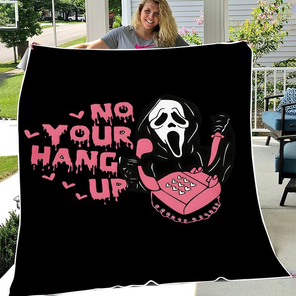 Ghostface - No You Hang Up Throw Blanket-image