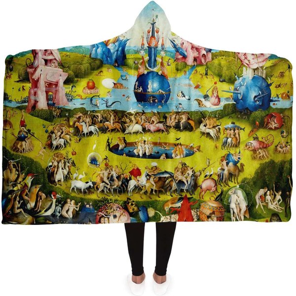 Hieronymus Bosch Art Hooded Blanket-image