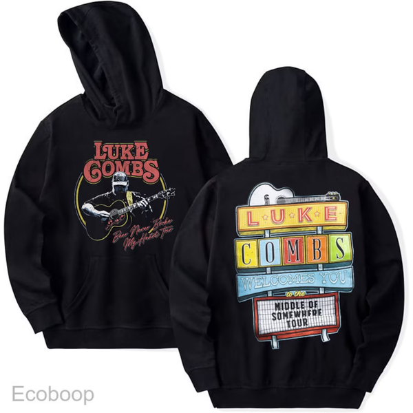 Lukee Comb Hoodie, Luke Comb Tour Unisex Hoodie