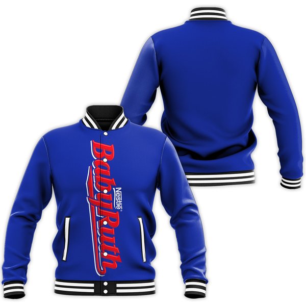 Chocolate Bar Baby Ruth Group Halloween Baseball Jacket-image