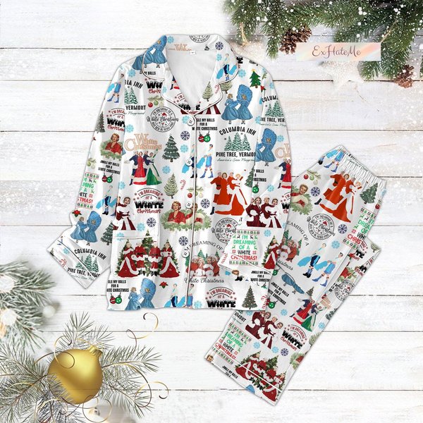 White Christmas Movie Pajamas-image