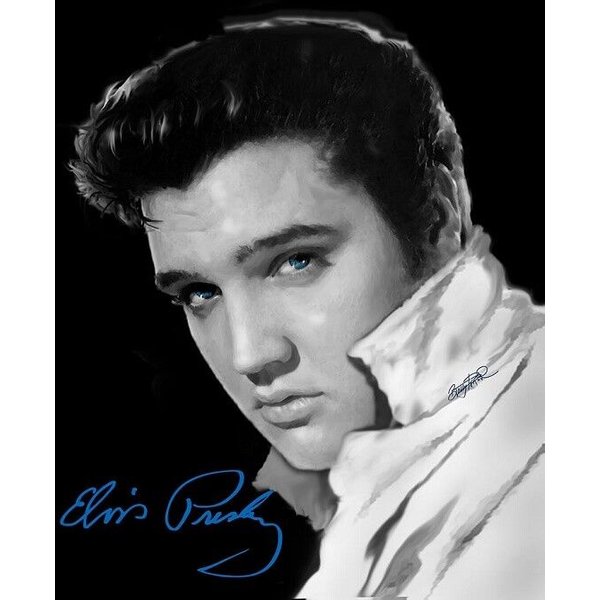 Elvis Presley Blue Eyes Plush Fleece Blanket