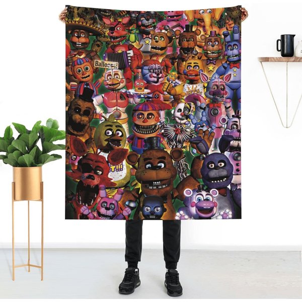 Never Too Old For Five Nights At Freddy's Best Christmas Gift Blanket