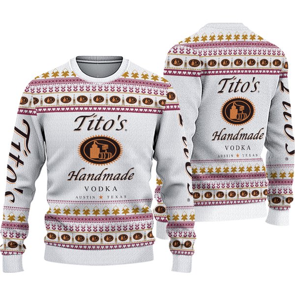 Tito's Ugly Christmas Sweater, Tito Handmade Ugly Sweater