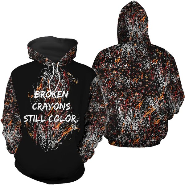 Broken Crayons Still Color 3d Hoodie