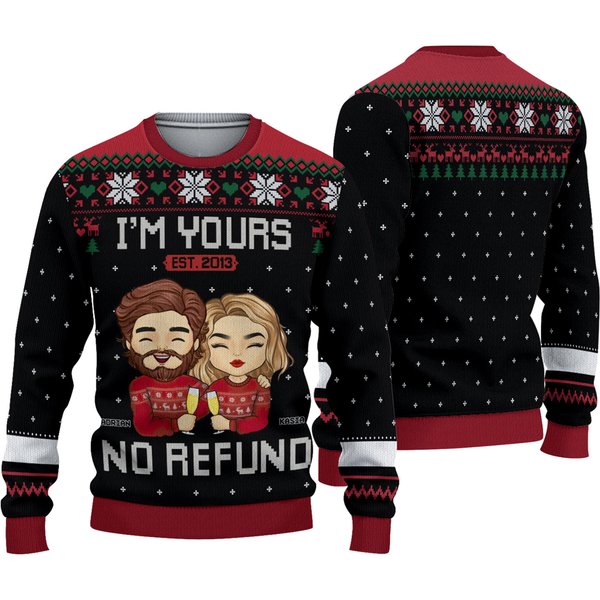 Personalized Custom Unisex Ugly Christmas Sweatshirt-image